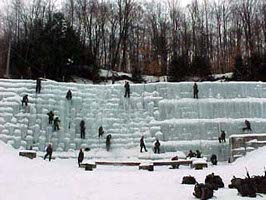 cadets in snow covered obstacle course